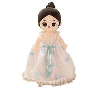 URFEDA Bambola di peluche da principessa, bambola di peluche con vestiti e capelli, dolce e morbido fiaba principessa, bambola di peluche, regalo per bambini per ragazze