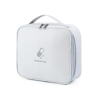 URFEDA Borsa per medicinali da viaggio, grande capacità, borsa di emergenza vuota di primo soccorso, borsa per farmacia da viaggio, impermeabile, borsa per medicina portatile, borsa per il campeggio a
