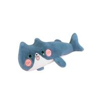 URFEDA Cuscino in peluche Squalo Gatto 80cm Kawaii Gatto Lungo Cuscino in Peluche Carino Doudou Gigante Peluche Cartoon Giocattoli di Peluche Regalo Compleanno Natale San Valentino Blu