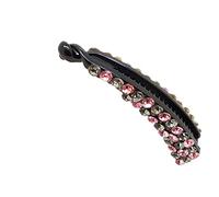 URFEDA Fermagli per capelli vintage francesi, strass di cristallo, fermagli per capelli da donna, stile retrò, vintage, in metallo, francese, accessori per la festa della mamma
