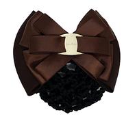URFEDA Fermaglio per capelli professionale con fiocco,Fermaglio per capelli da donna, copertura professionale per capelli, retina per capelli 3D, fiocco decorativo per capelli