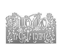 URFEDA Matrice di Taglio Alfabeto Scrapbooking Dies Decoupe Matrimonio FAI DA TE Modello di Goffratura in Acciaio al Carbonio Stencil di goffratura di Natale per DIY Scrapbooking Album Carta