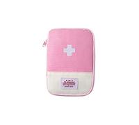 URFEDA Mini borsa di primo soccorso vuota kit di primo soccorso vuoto da viaggio portatile borsa di immagazzinaggio medico di emergenza, mini borsa medica per casa, ufficio, esterno, 18 x 13 cm, rosa