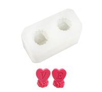 URFEDA Valentine's Day Love Heart Candle Mold | Embellished Wax Mold | Cake Mold for DIY Aromatherapy Crafting SCD-297