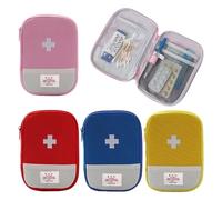 Urganvem Borsa per medicinali da 4 pezzi, mini borsa per medicinali, borsa di pronto soccorso da viaggio vuota, piccola borsas di pronto soccorso per il viaggio, il campeggio