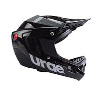 Urge, Down-O-Matic-Casco da bicicletta, colore: nero/argento, taglia L, colore: bianco