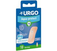 Urgo - AQUA PROTECT PFLASTER - Cerotti singoli lavabili e resistenti all'acqua per proteggere le ferite superficiali - Protegge durante il lavaggio delle mani - Tenuta ottimale - 10 cerotti