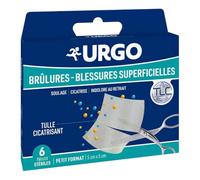 Urgo - Tulles Bruciatori - Tulle lipido-colloide - Piccolo formato, x6