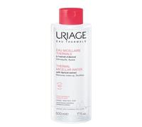 Uriage Acqua micellare termale per pelle sensibile - Viso e occhi - 3 in 1: deterge, rimuove il trucco e lenisce - Senza risciacquo - Profumazione fruttata floreale - 500ml