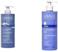Uriage Bébé Crema Lavante Detergente Senza Sapone 500 ml + Latte Idratante Corpo Trattamento Quotidiano 500 ml