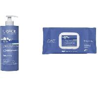 Uriage Bébé Liniment Oléo Thermal Trattamento Detergente Protettivo 500 ml + Salviette Detergenti All' Acqua Neonati e Bambini 70 Pezzi