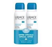 URIAGE. Confezione deodorante spray 2 x 125 ml. Due gocce.