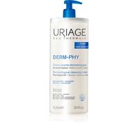 Uriage Derm-Phy - Crema detergente per il corpo idratante con burro di karité, detergente e nutriente 2 in 1, per viso, corpo e capelli, 92% di origine naturale, senza parabeni e sapone, pH