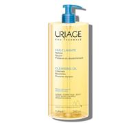 Uriage Olio detergente con glicerina 25% - 2 in 1: deterge e idrata delicatamente - Olio doccia schiumogeno per tutta la famiglia - Viso e corpo - Senza sapone, Ph fisiologico, pelle sensibile