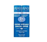 Uriage Xemose Stick 4 grammi, Balsamo per le labbra 2x1, Idratante e Nutre le Labbra