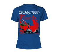 URIAH HEEP - THE MAGICIANS BIRTHDAY (BLUE) BLUE T-Shirt Medium