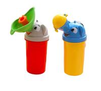Urinal Bottle Portatile per Bambini in Abs Rosso, Viaggio Auto | Design Cartoon, senza Perdite, per Kids, Uso Outdoor, Formato Compatto