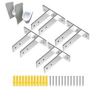 Urinal Screen Bracket, 4 Piece Toilet Mount Accessories, Bathroom Stall Wall, Restroom Maintenance Tool, Easy Install Bracket For Facility Managers Staff Restaurants Schools Hotels Hospitals