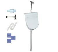 Urinale da parete - raccoglitore di urine a parete, igienico per uomini, dispositivo di controllo di troppopieno a prova di perdite, supporto per WC portatile, per campeggio, garage, cortile, viaggi,