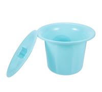 Urinale in Plastica Spessa con Coperchio, per Casa e Ospedale Blu | Base Antiscivolo, Superficie Liscia e Bordi Morbidi, Uso Accanto al Riposo per Pazienti