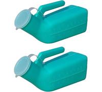 Urinale maschile per padella - Bottiglia per urina maschile con coperchio, 32 oz./1000ml - Raccoglitore portatile di urina per persone costrette a letto e incontinenti