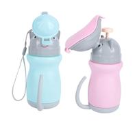 Urinale Portatile per Bambini in Pp, 2 Pezzi, Compatto | Viaggi in Auto e Urgenze, Leggero e Facile da Pulire, Design Ergonomico