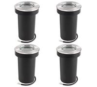 URing Faretto da incasso a LED orientabile IP67 attacco GU10 Faretti da Pavimento, 230V rotonde Luci da incasso a pavimento da Segnapasso esterno lampada da terra, 30cm cavo preinstallato