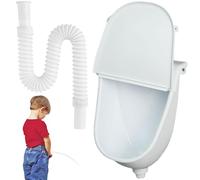 Urini senza acqua, orinatoi di plastica per uomini, orinatoio per acqua senza in odore a parete con copertura e lavaggio per casa, dormitorio, giardino, bianco