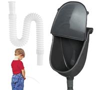 Urini senza acqua, orinatoi in plastica per uomini, orinatoio per acqua senza in odore a parete con copertura e lavaggio per casa, dormitorio, giardino, nero