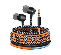 URIZONS 3.5mm Auricolari in Ear Cuffiette intrecciato - Cuffie con Microfono e Telecomando per iPhone Mac Laptop Samsung Android di Fili Tessuti a Mano avvolta Auricolare