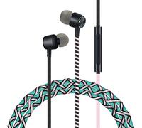 URIZONS 3.5mm Auricolari in Ear Cuffiette intrecciato - Cuffie con Microfono e Telecomando per iPhone Mac Laptop Samsung Android di Fili Tessuti a Mano avvolta Auricolare