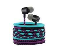 URIZONS Auricolari con cavo intrecciato con microfono - Cuffie e controllo del volume, suono basso potente, auricolari in-ear compatibili con la maggior parte dei dispositivi da 3,5 mm