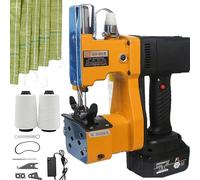URJWAN Cucitrice Portatile Senza Fili per Sacchi di Pelle di Serpente Intrecciata, Macchina per Chiudere Borse Elettriche con Batteria di capacità, Due Tipi di Metodi di Taglio del Filo,2batteries