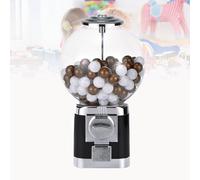 URJWAN Macchina di Gumball, Mini Macchina di Gumball, Distributore Automatico alla Rinfusa della Palla 1.26in con Il Distributore di Giocattoli della Capsula della Bolla Classica del Tasto,Black