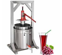 URJWAN Pressa per Vino con Frutta, Spremisucco di Frutta, Macchina per Succhi Manuale da 12/22/36 L, Pressa per Frutta, Frantoio per UVA per La Produzione di Vino, per Ristoranti per Famiglie,22L