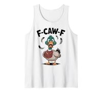 Urlando F-Caw-F Duck Ciarlatano Attacco Adulto Umorismo Donne Uomini Canotta