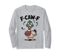 Urlando F-Caw-F Duck Ciarlatano Attacco Adulto Umorismo Donne Uomini Maglia a Manica