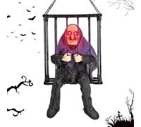 Urlanti Decorazioni animate di Halloween - Puntello di Decorazione della casa stregata del terrore Animato,Decorazioni urlanti, Giocattoli Spaventosi di Halloween con sensore di Movimento,