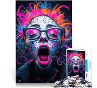 Urlo al neon Puzzle da 1000 pezzi per adulti Giocattoli che creano dipendenza e sfidano l'intelligenza del cervello per la decorazione della casa 38x26cm