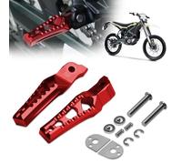 URLWALL Pedane per passeggero per moto, in alluminio CNC, poggiapiedi per Sur Ron Ultra Bee Dirt Bike (rosso)