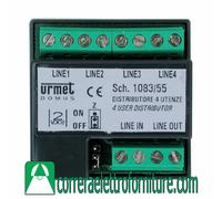 Urmet 1083/55 distributore video 4 utenze per impianto 2VOICE