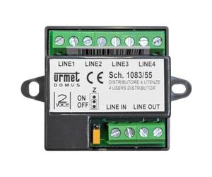URMET 1083/55 Distributore Video 4 Utenze Per Sistema 2 Fili Urmet -