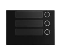 Urmet 1168/13 frontale nero 3 tasti 1 FILA per pulsantiera ALPHA