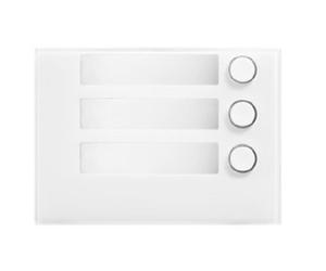 URMET 1168/13W FRONTALINO 3 PULSANTI BIANCO ALPHA