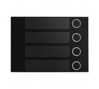 Urmet 1168/14 frontale nero 4 tasti 1 FILA per pulsantiera ALPHA