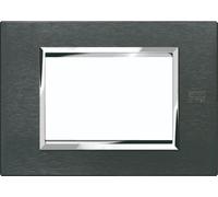Urmet 13903.AK Placca 3 moduli Expì alluminio karbon