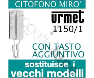 URMET Citofono Mirò 1150/1 universale tasto aggiuntiv sostituisce vecchi modelli