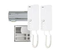 Kit citofono Urmet bifamiliare 2VOICE con Mirò e Sinthesi 1183/602