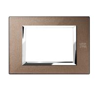 Urmet Simon Nea placca 3 moduli bronzo lucido 13903.BL