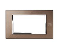 Urmet Simon Nea placca 4 moduli bronzo lucido 13904.BL